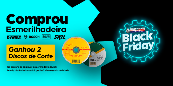 Esmerilhadeira + 2 Discos | Casa dos Parafusos