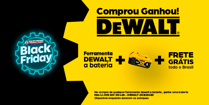 Dewalt + Bateria + Frete Grátis | Casa dos Parafusos