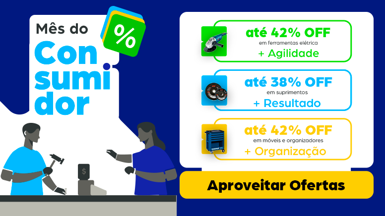 Mês do Consumidor Casa dos Parafusos – Ofertas em ferramentas, suprimentos e organização profissional