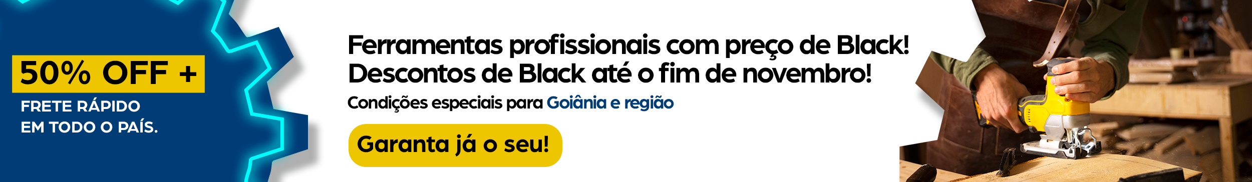 Oferta de ferramentas em varejo