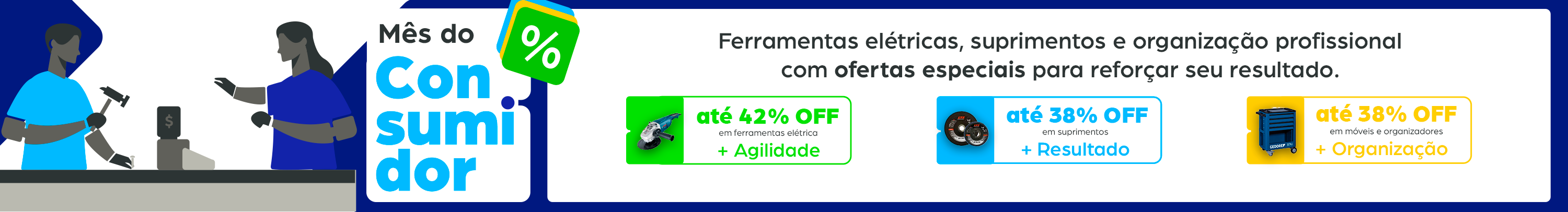 Mês do Consumidor Casa dos Parafusos – Ofertas em ferramentas, suprimentos e organização profissional