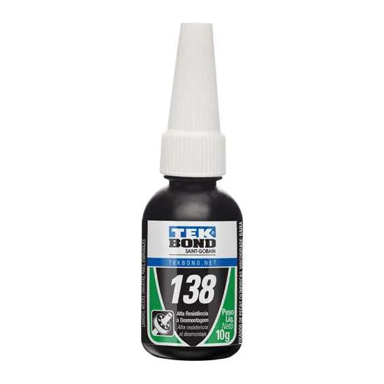 Adesivo Fixa Rolamentos 138 Verde 10gr -TEKBOND-10181004000