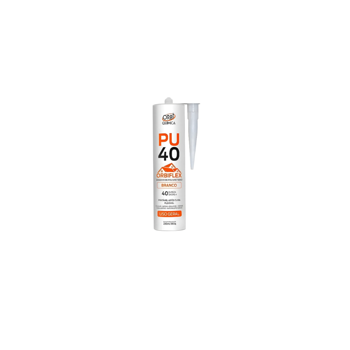 Adesivo Selante Construção Branco PU40 380GR - ORBI-2451