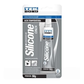 Adesivo Silicone Cinza 50GR Alta Temperatura - TEKBOND-22014001202