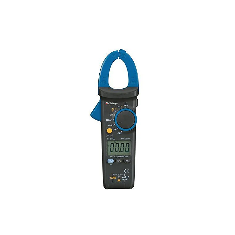 Alicate Amperímetro 400A AC – NCV/CAT III-600V/4000 contagens / Capacitância - Minipa-ET-3166A