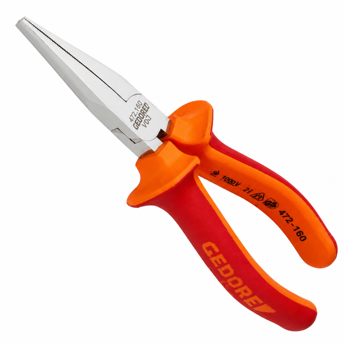 Alicate Bico Chato Longo VDE 160mm - UNIOR-610430BR