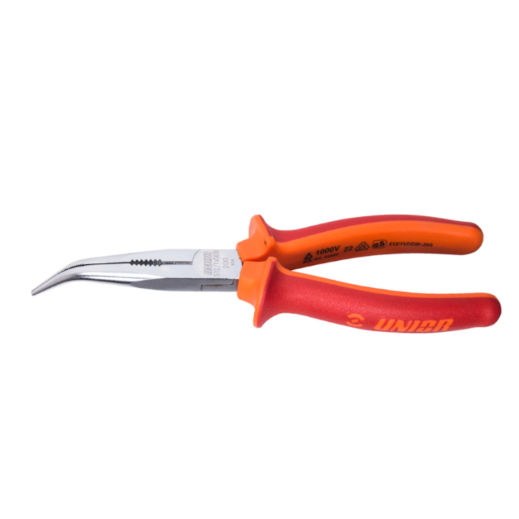 Alicate Bico Curvo Longo VDE 200mm - UNIOR-610439BR