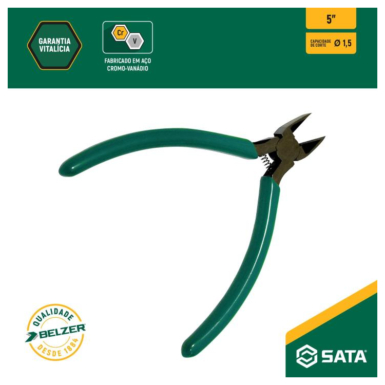 Alicate Corte Diagonal Rente - SATA 5 ST70632