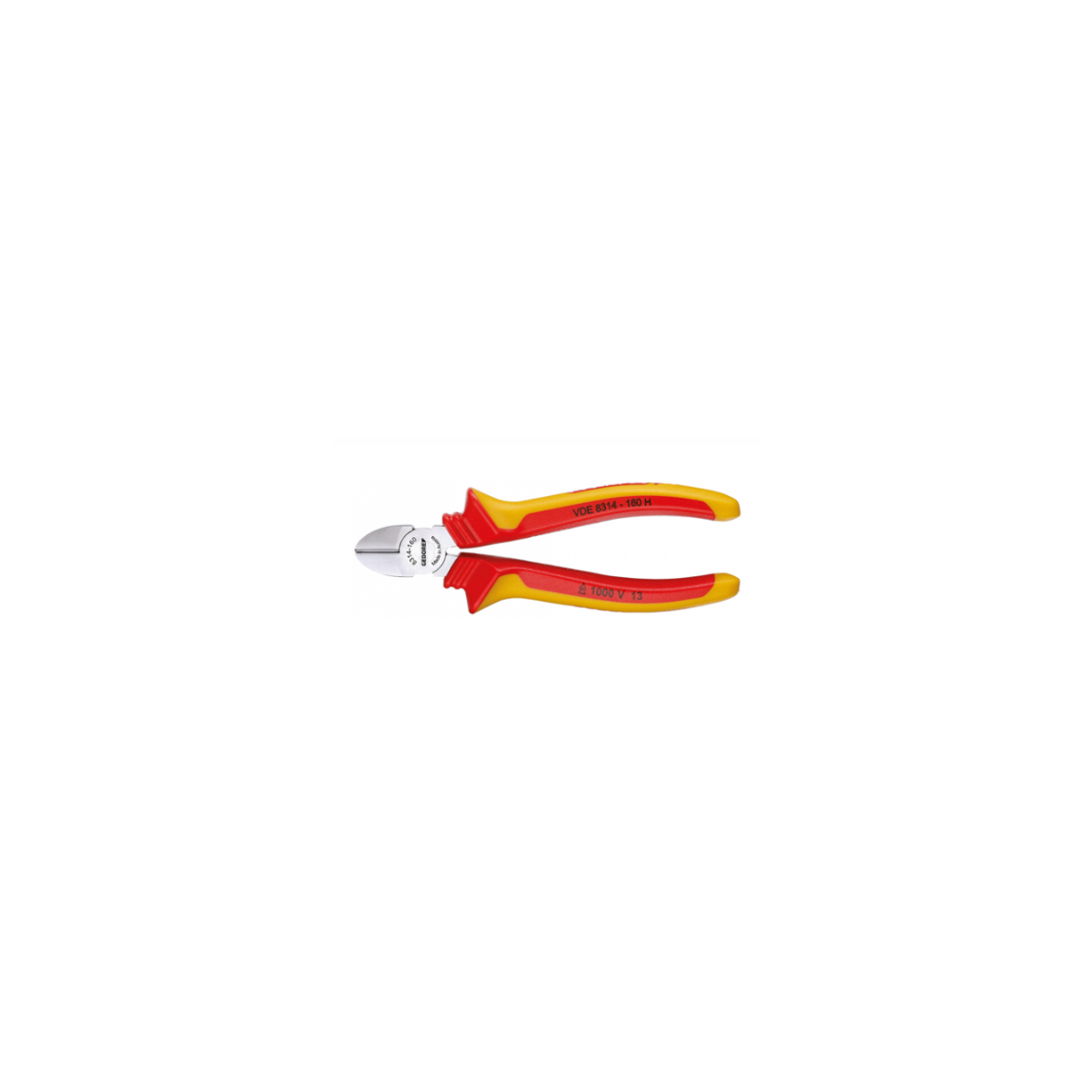 Alicate Corte Diagonal VDE H Modelo Sueco 6.1/4 - GEDORE-091.898