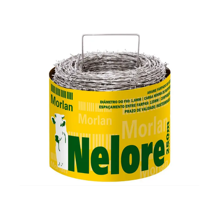 Arame Farpado Nelore - MORLAN 1,6mm 250MT-1076