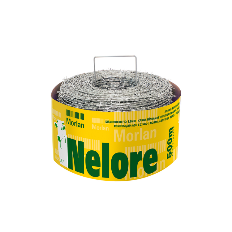 Arame Farpado Nelore - MORLAN 1,6mm 500MT-437621