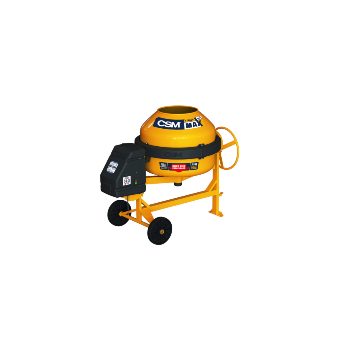 Betoneira 400L com Painel Adaptável e Motor 220V 1 Traço MAX MONOFÁSIO - CSM-71000201