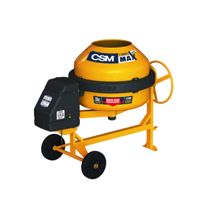 Betoneira 400L com Painel Adaptável e Motor 220V 1 Traço MAX MONOFÁSIO - CSM-71000201