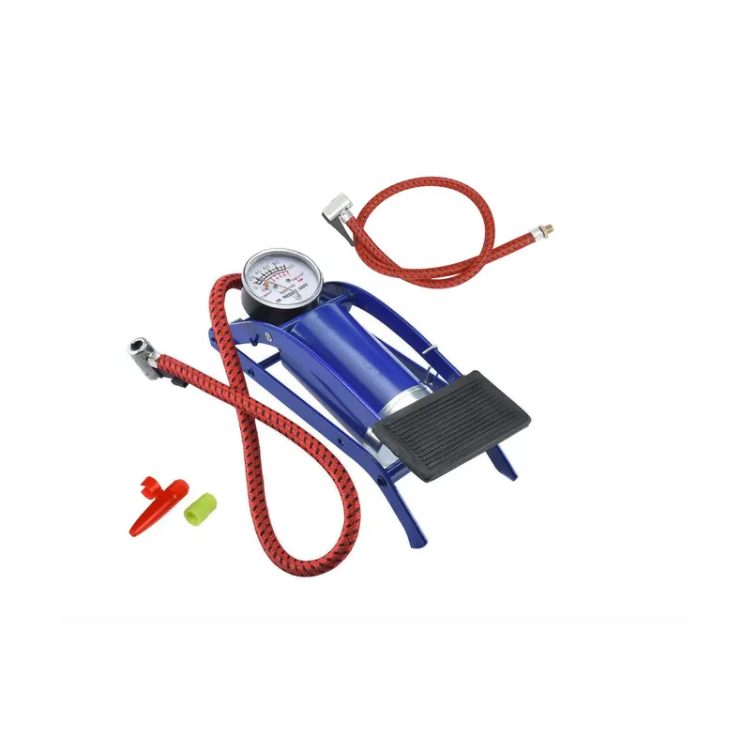 Bomba de Ar Para Encher Pneu Com Manômetro e Pedal - EDA-2WF