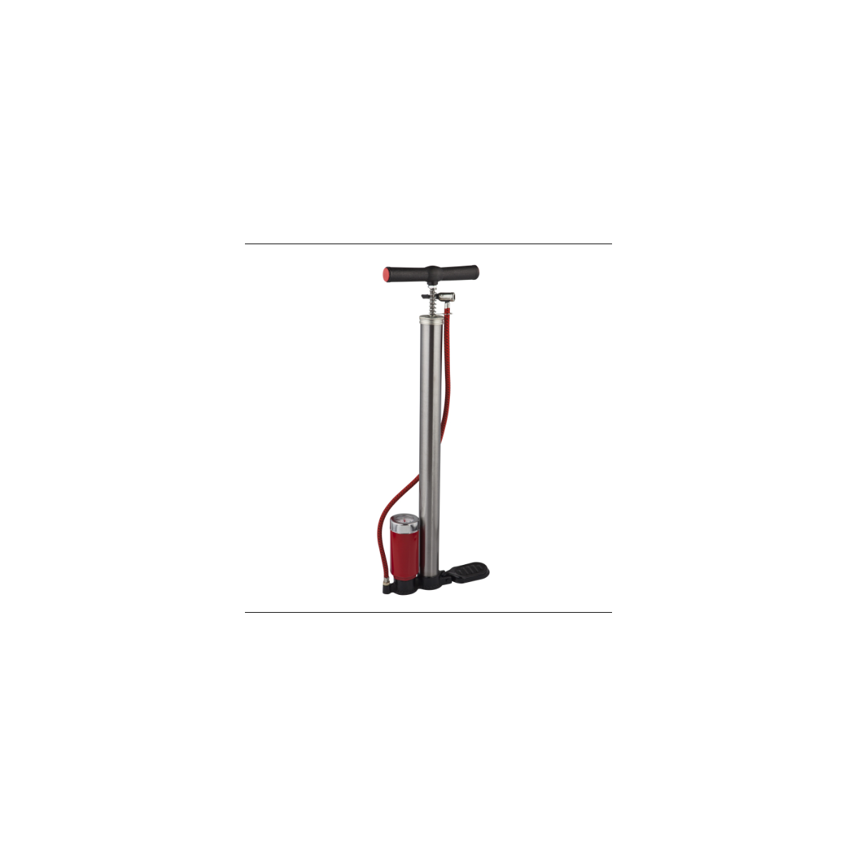 Bomba Manual Com com Manômetro Pintada Tanque Duplo 38X500mm - EDA-9RV