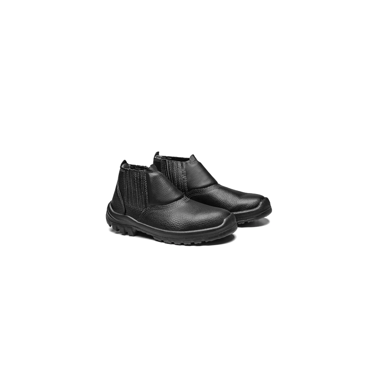Botina Couro 2020 Biqueira Pvc Preta N39 - BRACOL-2020BELS4600LL