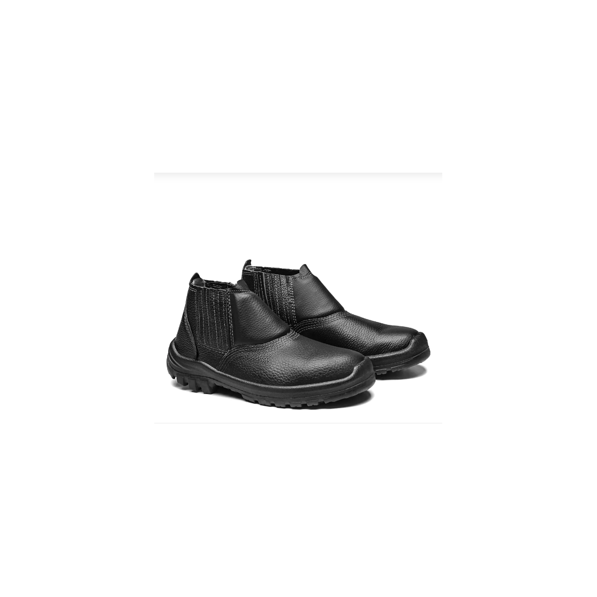 Botina Couro 2020 Biqueira Pvc Preta N40 - BRACOL-2020BELS4600LL