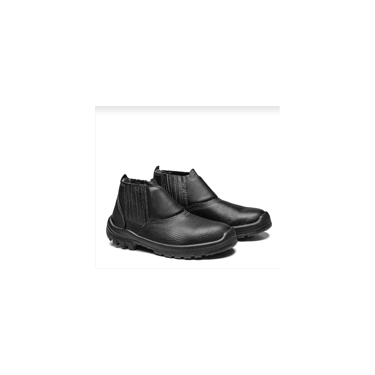 Botina Couro 2020 Biqueira Pvc Preta N41 - BRACOL-2020BELS4600LL