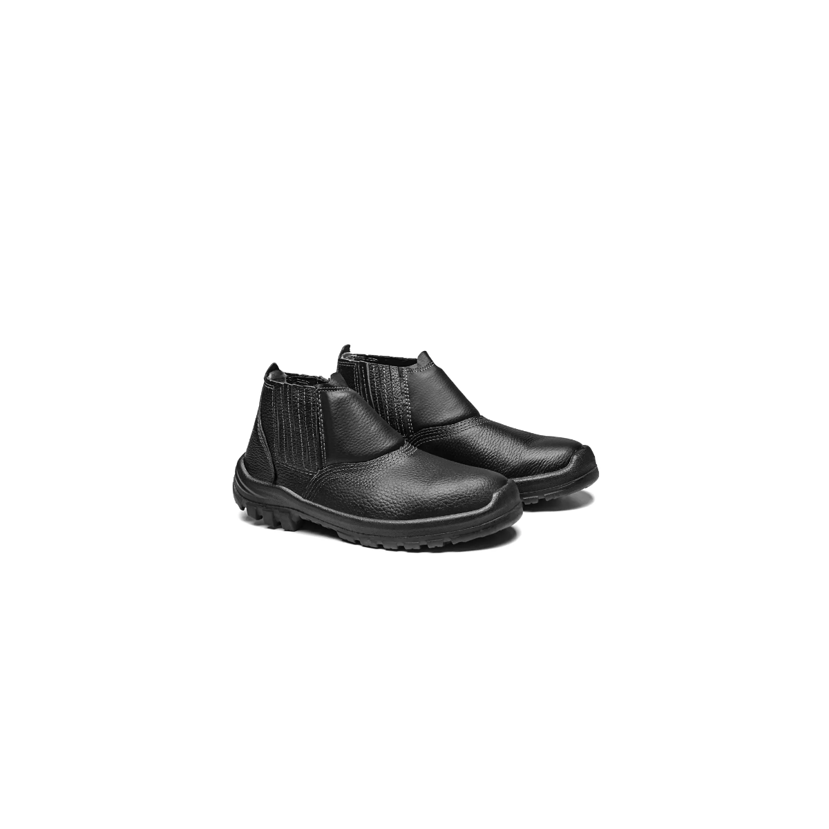 Botina Couro 2020 Biqueira Pvc Preta N42 - BRACOL-2020BELS4600LL