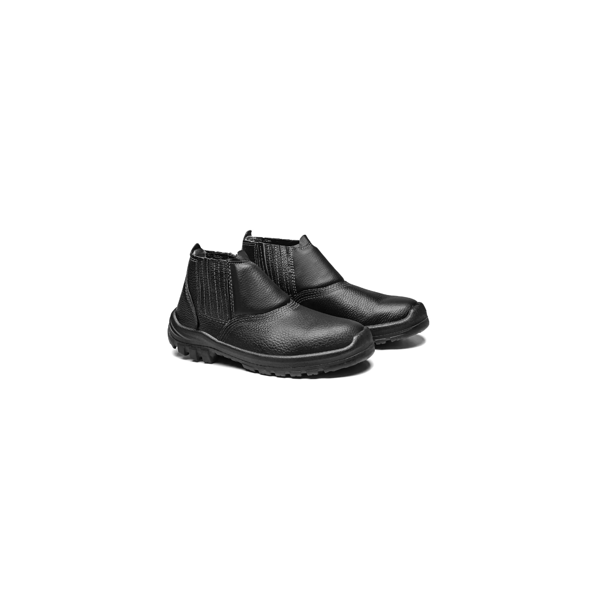 Botina Couro 2020 Biqueira Pvc Preta N43 - BRACOL-2020BELS4600LL