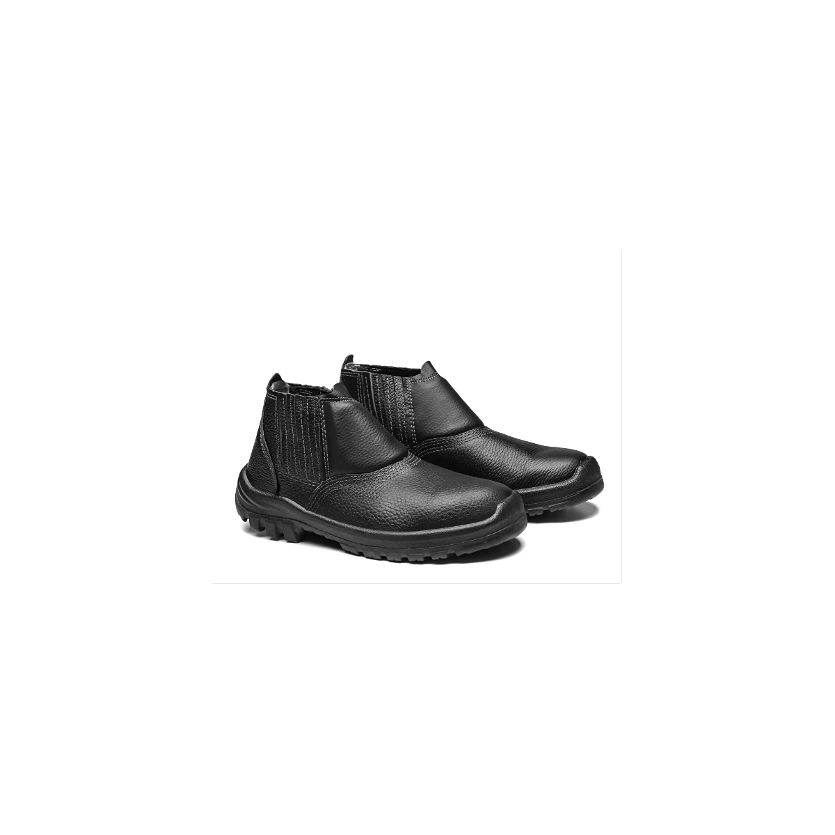 Botina Couro 2020 Biqueira Pvc Preta N44 - BRACOL-2020BELS4600LL