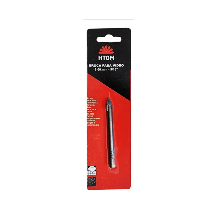 Broca Para Vidro 8 mm - HANSA-42514