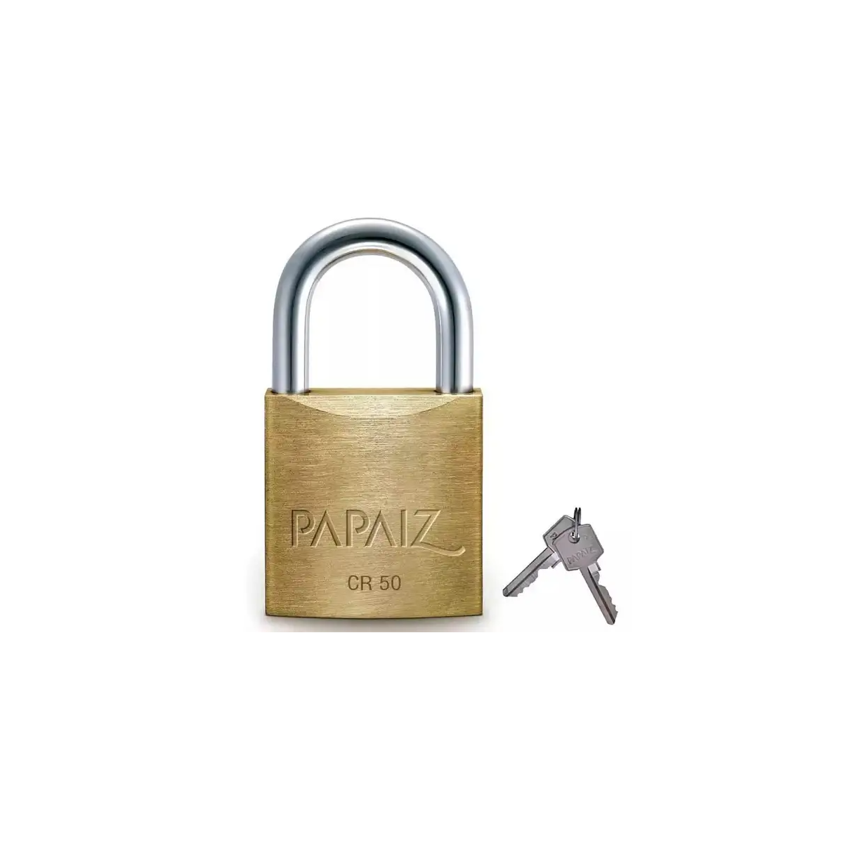 Cadeado Standard Latão CR 50 Mesmo Segredo - PAPAIZ-100500CX01
