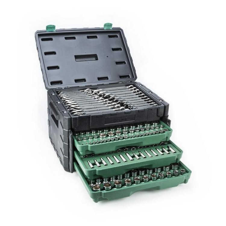Caixa para Ferramentas Tipo Gabinete 3 Gavetas com 213 Peças SATA-ST09512U