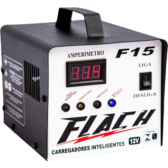 Carregador Bateria F15 15Ah 12V - FLACH-59535