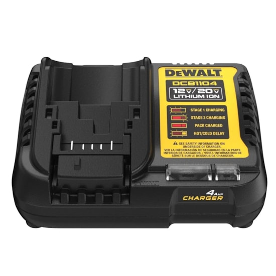 Carregador de Bateria 12V/20V LI-ION 4Ah Bivolt - DEWALT-DCB1104-BR