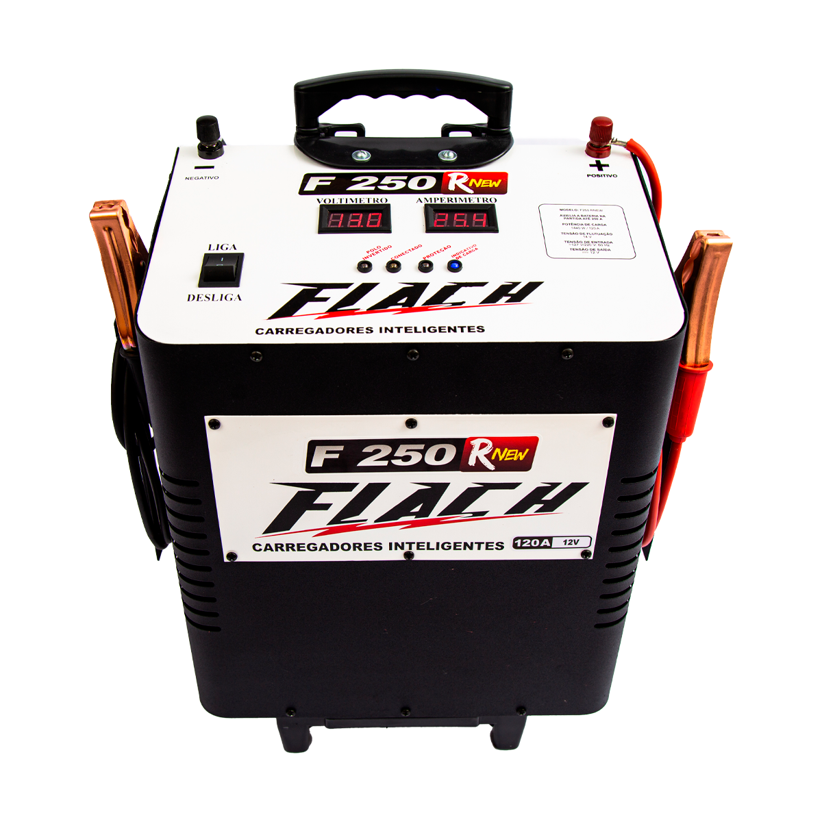 Carregador Inteligente 120 A c/ AUX. PART. 250 A - 12V - F250RNEW