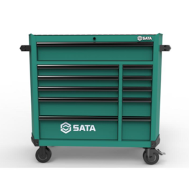 Carrinho para Ferramentas com 11 Gavetas Verde - SATA-ST95114G