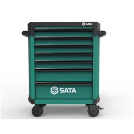 Carrinho Para Ferramentas com 7 Gavetas Verde - SATA-ST95113G