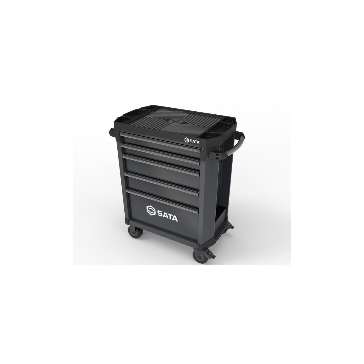 Carro Para Ferramentas com 5 Gavetas Preto SATA-ST95112G-B