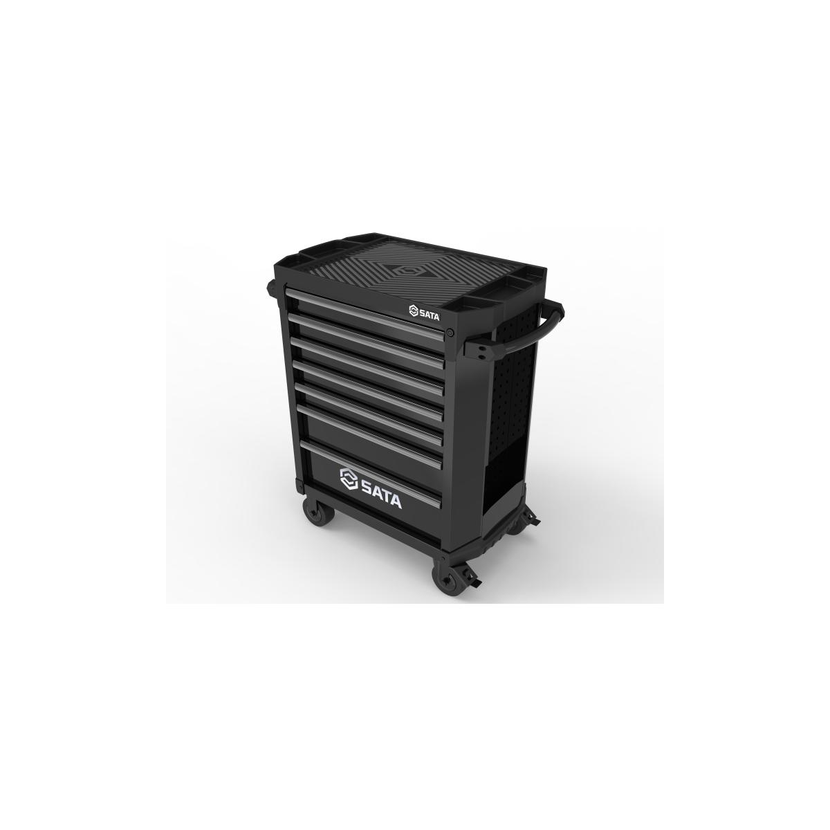 Carro Para Ferramentas com 7 Gavetas Preto SATA-ST95113G-B