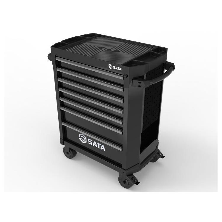 Carro Para Ferramentas com 7 Gavetas Preto SATA-ST95113G-B