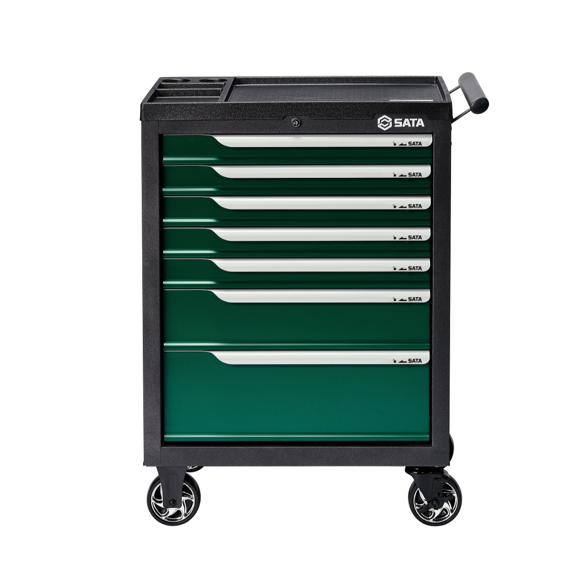 Carro Para Ferramentas com 7 Gavetas Verde SATA-ST95126G