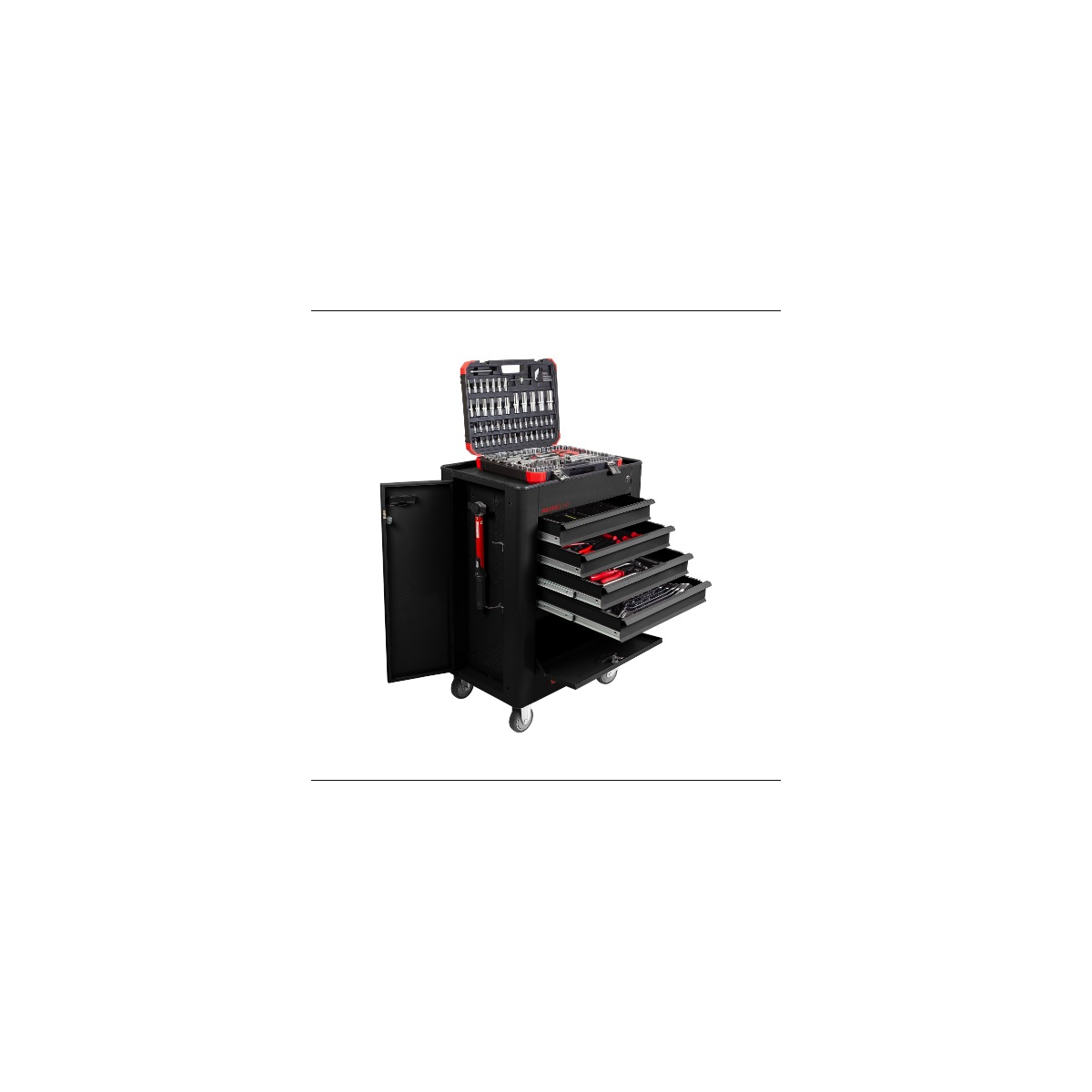 Carro para Ferramentas Plus com Ferramentas 4 Gavetas e 2 Portas 236 Peças (1 conjunto) - GEDORE-3369842