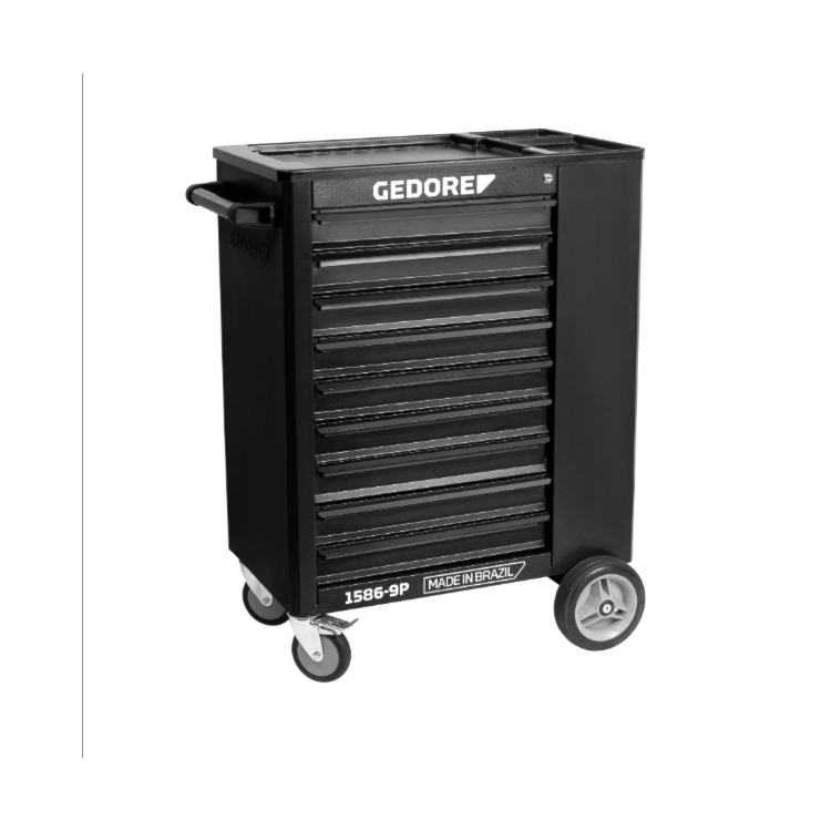 Carro para Ferramentas Preto 9 Gavetas - GEDORE-007.259