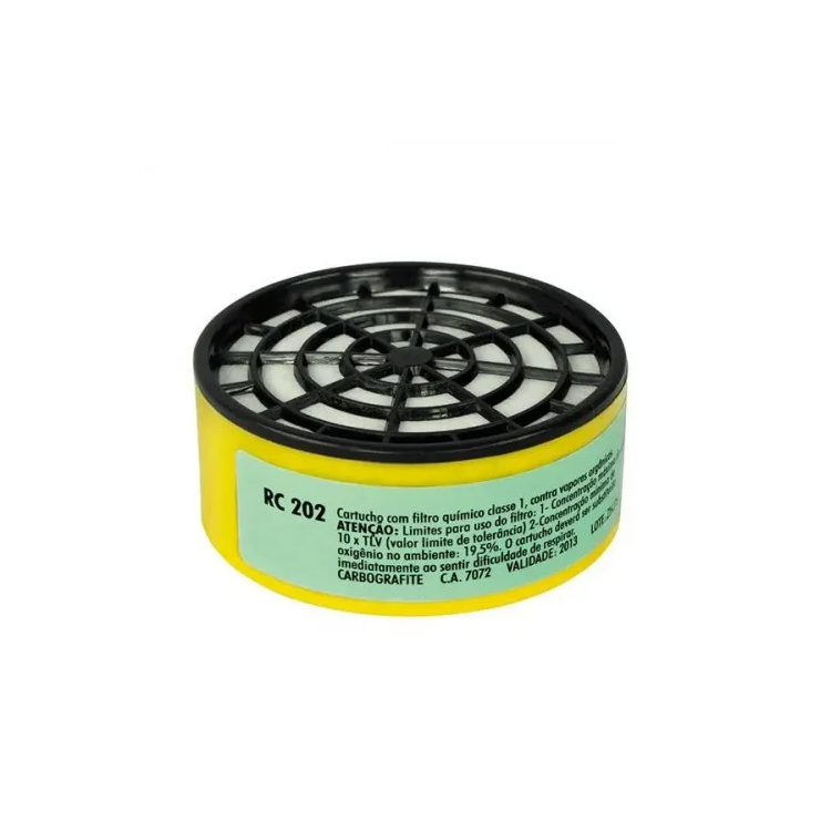 Cartucho com Filtro Químico RC202 para Respirador CG306 - CARBOGRAFITE-12120312