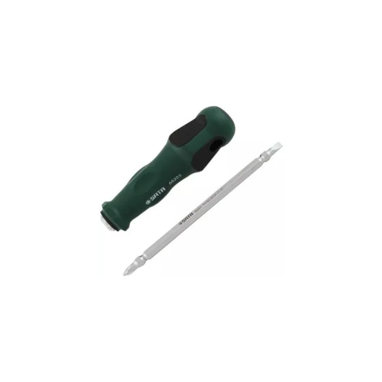 Chave Cabeça Dupla Fenda Phillips Com Cabo n1 x 5mm x 100mm - SATA - ST66203SC