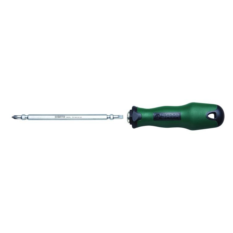 Chave Cabeça Dupla Fenda Phillips Com Cabo n1 x 5mm x 150mm - SATA - ST66205SC