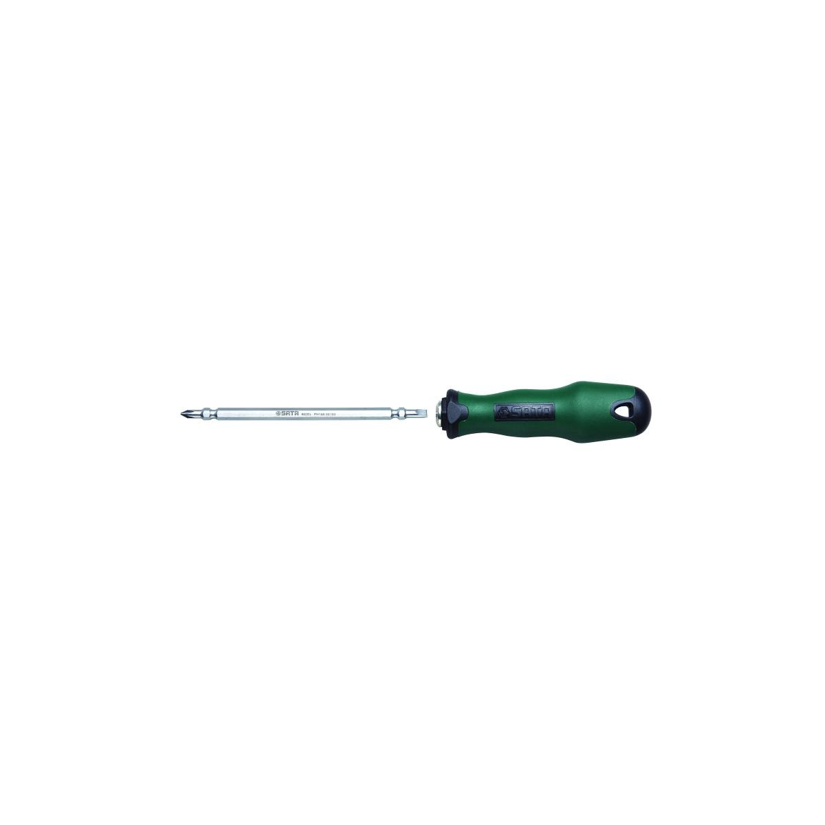 Chave Cabeça Dupla Fenda Phillips Com Cabo n1 x 5mm x 150mm - SATA - ST66205SC