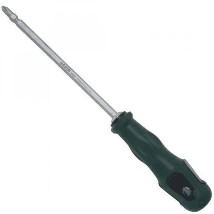 Chave Cabeça Dupla Fenda Phillips Com Cabo n2 x 6mm x 150mm - SATA - ST66206SC