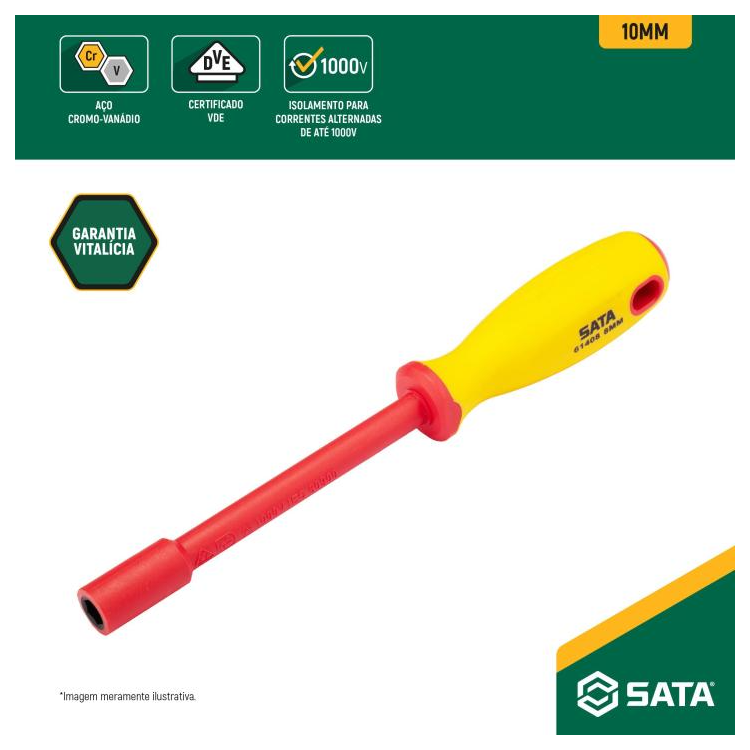 Chave Canhão VDE 10MM (3/8