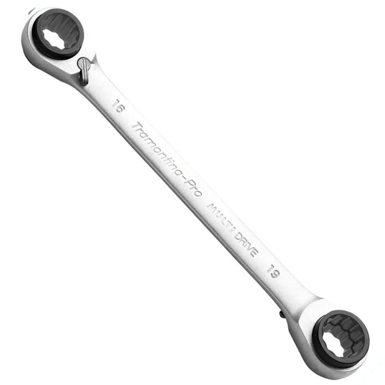 Chave Com Catraca 4 Bocas 16x17x18x19 mm - TRAMONTINA PRO - 44637105