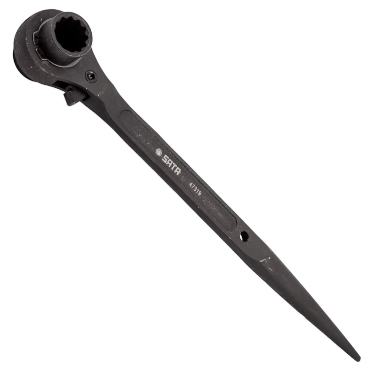 Chave Com Catraca Para Estrutura Metálica E Tubulação 22x24mm - SATA - ST47319ST