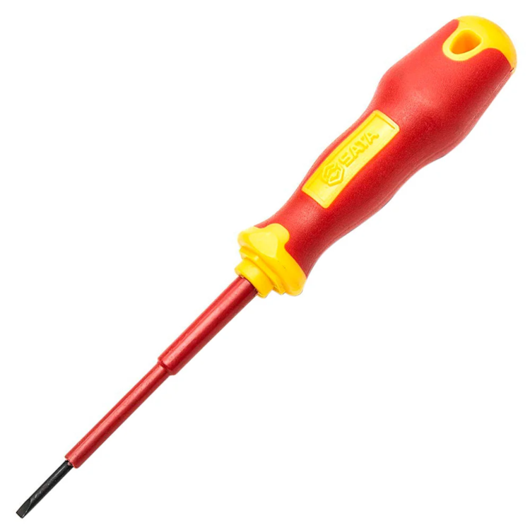 Chave de Fenda Isolada CR-MO 2,5 x 75mm - SATA-ST61321SC