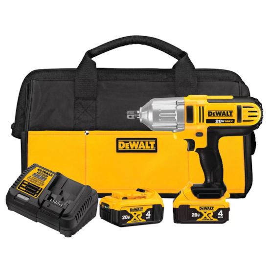 Chave de Impacto 1/2 Pol. 20V Max Li-Íon com 2 Bat. Maleta e Carregador - DEWALT-DCF889M2-B2