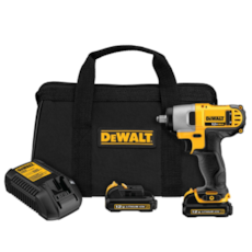 Chave de Impacto 130Nm 3/8''10mm 12V com 2 Baterias Max 1.3Ah Carregador Bivolt e Bolsa - DEWALT-DCF813S2